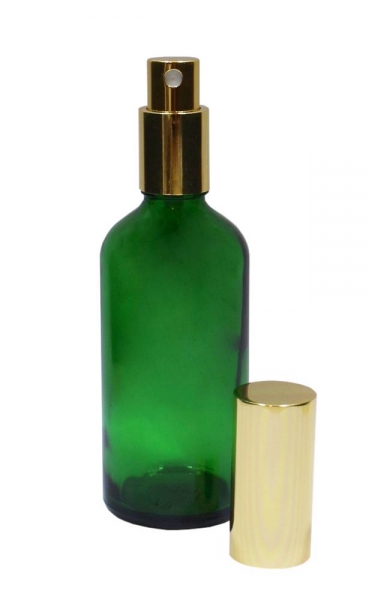 Grünglasflasche grüne 100ml Liquid, Mündung DIN18  Lieferung ohne Verschluss, bei Bedarf bitte separat bestellen.